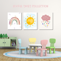 Joyful Skies Nursery Art - Set of 3
