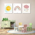Joyful Skies Nursery Art - Set of 3
