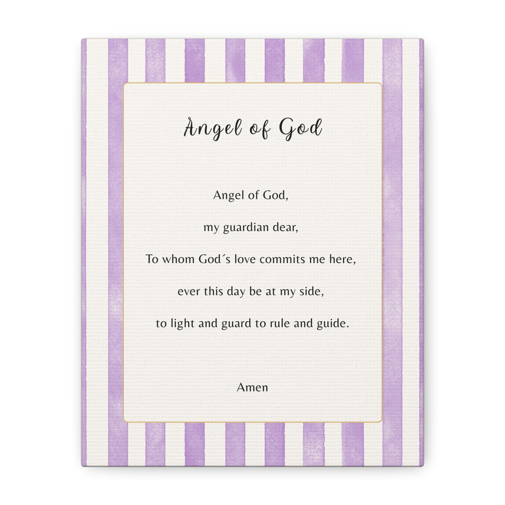 Angel of God stripped purple
