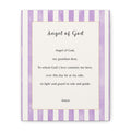 Angel of God stripped purple