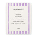 Angel of God stripped purple