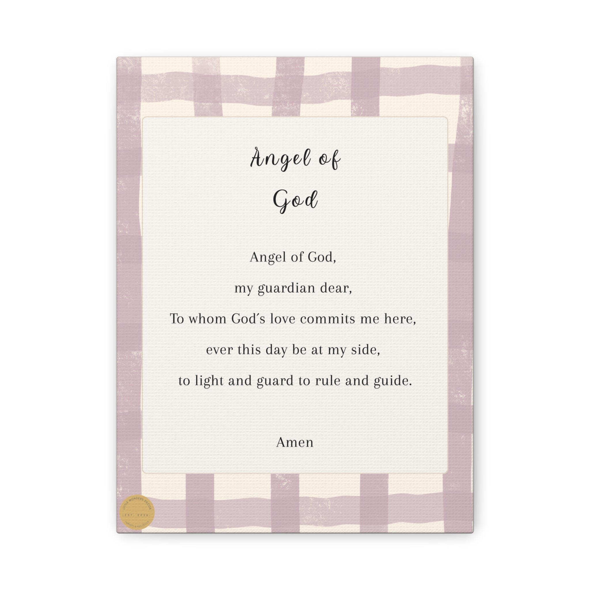 Angel of God purple