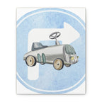 Vintage Cars -Silver Roadster