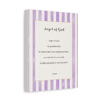 Angel of God stripped purple