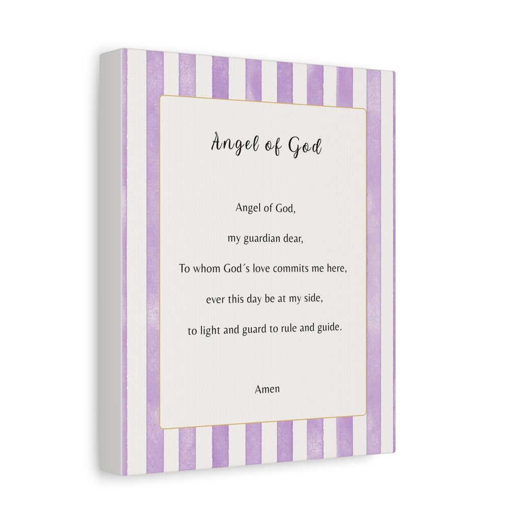 Angel of God stripped purple