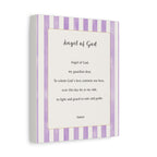 Angel of God stripped purple
