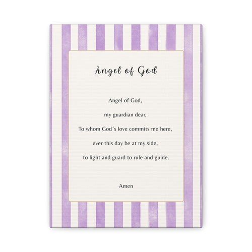 Angel of God stripped purple