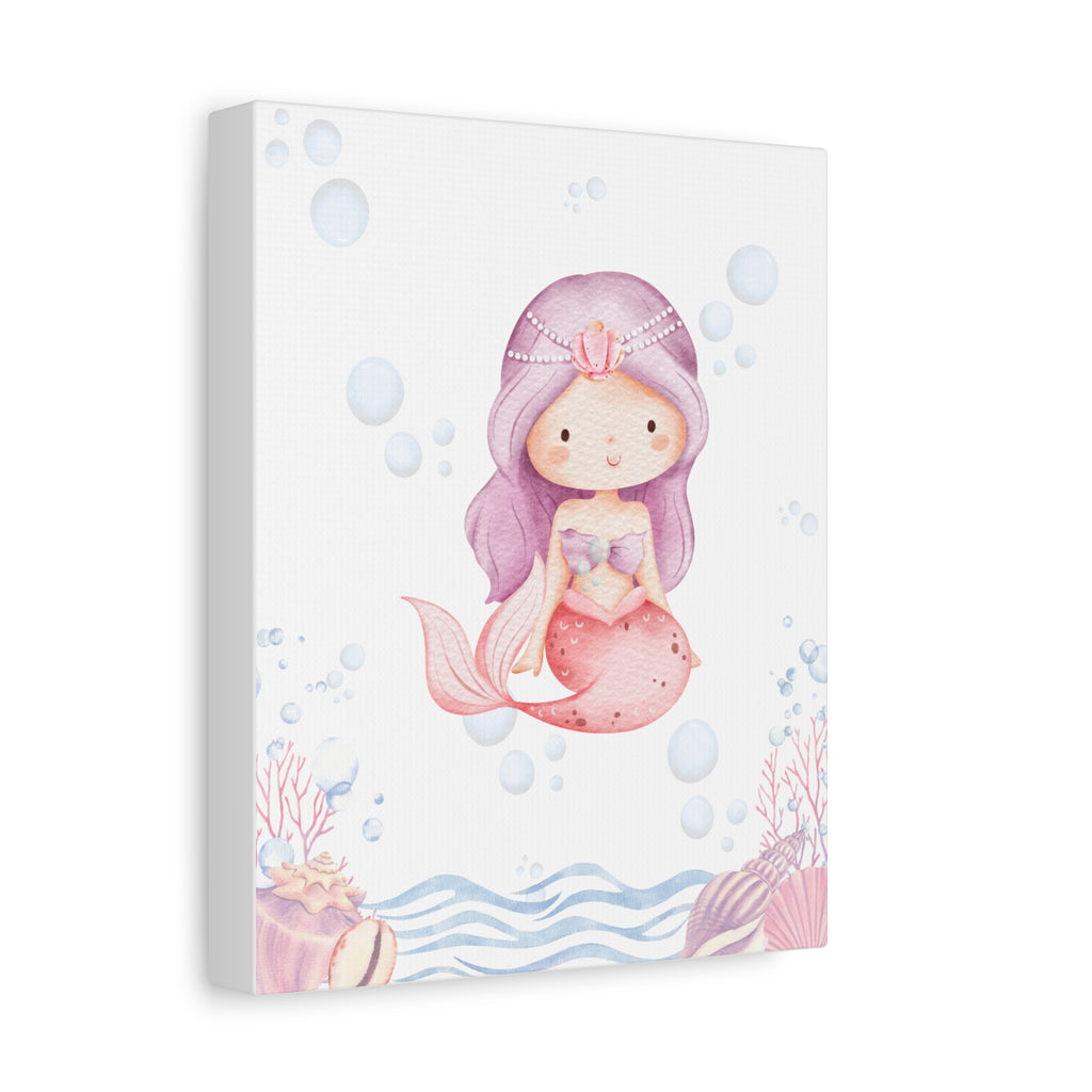 Little Mermaid Magic - Sweet Purple Hair Mermaid