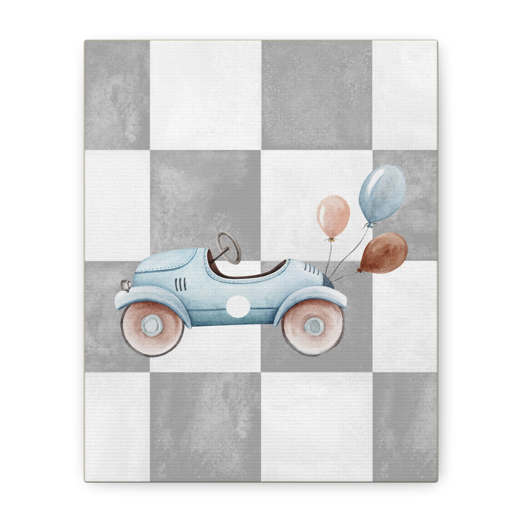 Vintage Cars - Blue Race Car