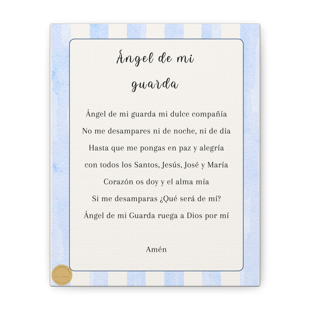 Oración Angel de mi Guarda Azul