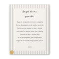 Oración Angel de mi Guarda Beige