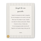 Oración Angel de mi Guarda Beige